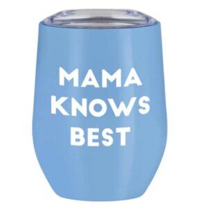 Slant Mama Knows Best Tumbler - Blue